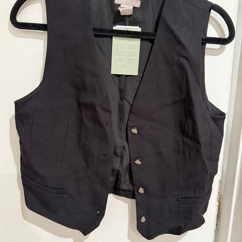 H&M Charcoal Buttoned Vest